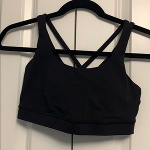 Lululemon Energy Bra, Black, Size 8
